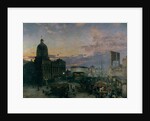 Washington Street, Indianapolis at Dusk, 1892-1895 by Theodor Groll