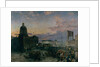Washington Street, Indianapolis at Dusk, 1892-1895 by Theodor Groll