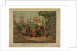 Columbus taking possession of the new country, 1893 by Anonymous
