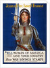 Joan of Arc saved France - Women of America, save your country (Poster), 1918 by Haskell Coffin