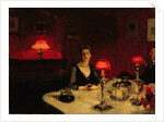A Dinner Table at Night, 1884 by John Singer Sargent
