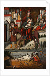 The Flight into Egypt, Early 17th cen by Russian icon