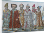 Portrait of Moscow Monarchs Ivan III, Vasili III Ivanovich, Ivan IV of Russia and entourage by Anonymous