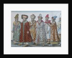 Portrait of Moscow Monarchs Ivan III, Vasili III Ivanovich, Ivan IV of Russia and entourage by Anonymous