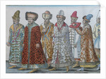 Portrait of Moscow Monarchs Ivan III, Vasili III Ivanovich, Ivan IV of Russia and entourage by Anonymous