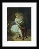 Girl with Dog, 1860s by Ivan Kosmich Makarov