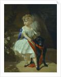 Girl with Dog, 1860s by Ivan Kosmich Makarov