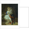 Girl with Dog, 1860s by Ivan Kosmich Makarov