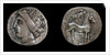 Drachma from Emporion. Obverse: Head of Persephone, 3rd cen. BC by Ancient Coins Numismatic