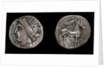 Drachma from Emporion. Obverse: Head of Persephone, 3rd cen. BC by Ancient Coins Numismatic
