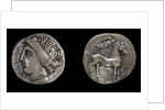 Drachma from Emporion. Obverse: Head of Persephone, 3rd cen. BC by Ancient Coins Numismatic