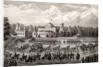 Procession of Tsar Nicholas I into Dormition Cathedral from the Petrovsky Palace during his coronation in 1825, 1826 by Anonymous