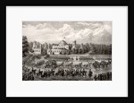 Procession of Tsar Nicholas I into Dormition Cathedral from the Petrovsky Palace during his coronation in 1825, 1826 by Anonymous