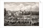 Procession of Tsar Nicholas I into Dormition Cathedral from the Petrovsky Palace during his coronation in 1825, 1826 by Anonymous