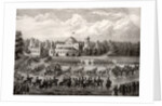 Procession of Tsar Nicholas I into Dormition Cathedral from the Petrovsky Palace during his coronation in 1825, 1826 by Anonymous
