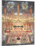 Fireworks and illumination on Juny 16, 1744 in Moscow, Mid of the 18th cen by Anonymous