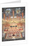Fireworks and illumination on Juny 16, 1744 in Moscow, Mid of the 18th cen by Anonymous