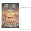 Fireworks and illumination on Juny 16, 1744 in Moscow, Mid of the 18th cen by Anonymous