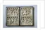 Ivory diptych with scenes from Life of Christ (Property of Queen Jadwiga of Poland), 14th century by Anonymous