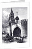 View of the Nikolskaya Tower and Armory in Moscow, ca 1860 by Anonymous