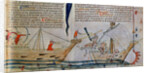 The naval Battle, ca 1340 by Anonymous