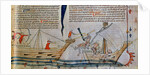The naval Battle, ca 1340 by Anonymous