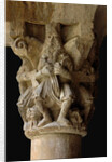 Detail of a capital in the cloister Sant Pere de Galligants, 12th century by Anonymous