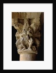 Detail of a capital in the cloister Sant Pere de Galligants, 12th century by Anonymous