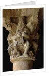 Detail of a capital in the cloister Sant Pere de Galligants, 12th century by Anonymous
