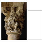 Detail of a capital in the cloister Sant Pere de Galligants, 12th century by Anonymous