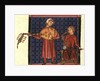 Two minstrels. Illustration from the codex of the Cantigas de Santa Maria, c. 1280 by Anonymous