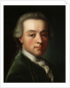 Portrait of the composer Wolfgang Amadeus Mozart (1756-1791) by Anonymous