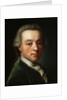 Portrait of the composer Wolfgang Amadeus Mozart (1756-1791) by Anonymous
