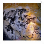 Painting in the Chauvet cave, 32,000-30,000 BC by Art of the Upper Paleolithic