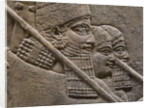 King Ashurnasirpal II during a royal lion hunt, 7th cen. BC by Assyrian Art