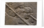 King Ashurnasirpal II during a royal lion hunt, 7th cen. BC by Assyrian Art
