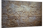 Ashurbanipal at the Battle of Til-Tuba, 650-620 BC by Assyrian Art
