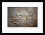 Ashurbanipal at the Battle of Til-Tuba, 650-620 BC by Assyrian Art