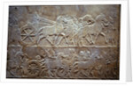 Ashurbanipal at the Battle of Til-Tuba, 650-620 BC by Assyrian Art