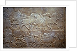 Ashurbanipal at the Battle of Til-Tuba, 650-620 BC by Assyrian Art
