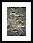 Ashurbanipal at the Battle of Til-Tuba, 650-620 BC by Assyrian Art