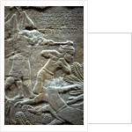 Ashurbanipal at the Battle of Til-Tuba, 650-620 BC by Assyrian Art