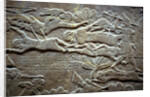 Ashurbanipal at the Battle of Til-Tuba, 650-620 BC by Assyrian Art