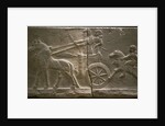 Chariot and cavalryman, 8th cen. BC by Assyrian Art