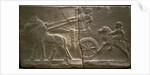 Chariot and cavalryman, 8th cen. BC by Assyrian Art