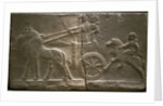 Chariot and cavalryman, 8th cen. BC by Assyrian Art