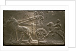 Chariot and cavalryman, 8th cen. BC by Assyrian Art