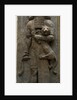 Hero Gilgamesh mastering a lion, 722-705 BC by Assyrian Art