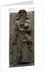 Hero Gilgamesh mastering a lion, 722-705 BC by Assyrian Art