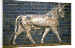 The Ishtar Gate, Babylon. Relief of bull, 6th century BC by Assyrian Art